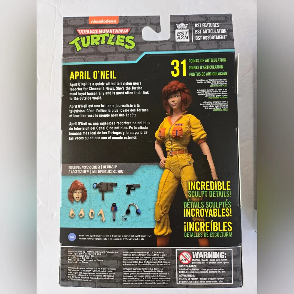 TMNT BST AXN Figure April O NeilNew IN BOX
